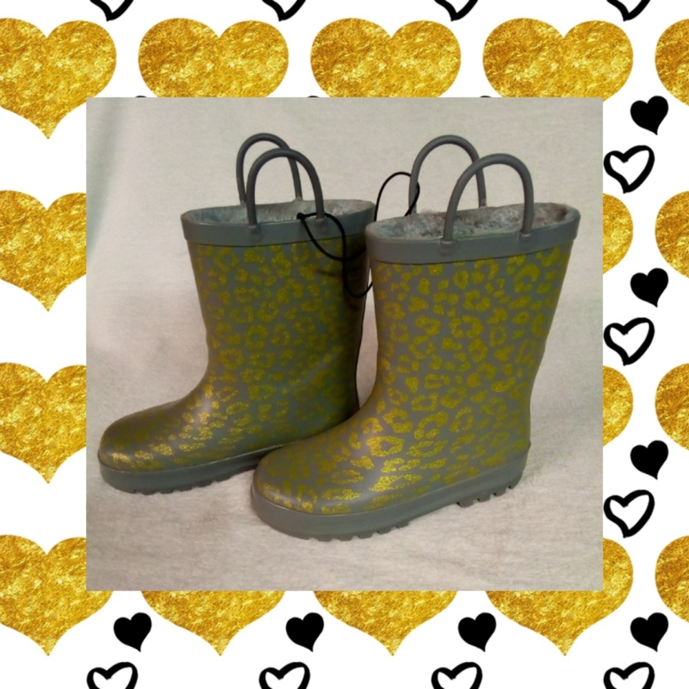 WESTERN CHIEF GIRLS RAIN BOOTS SIZE 11/12 NWT